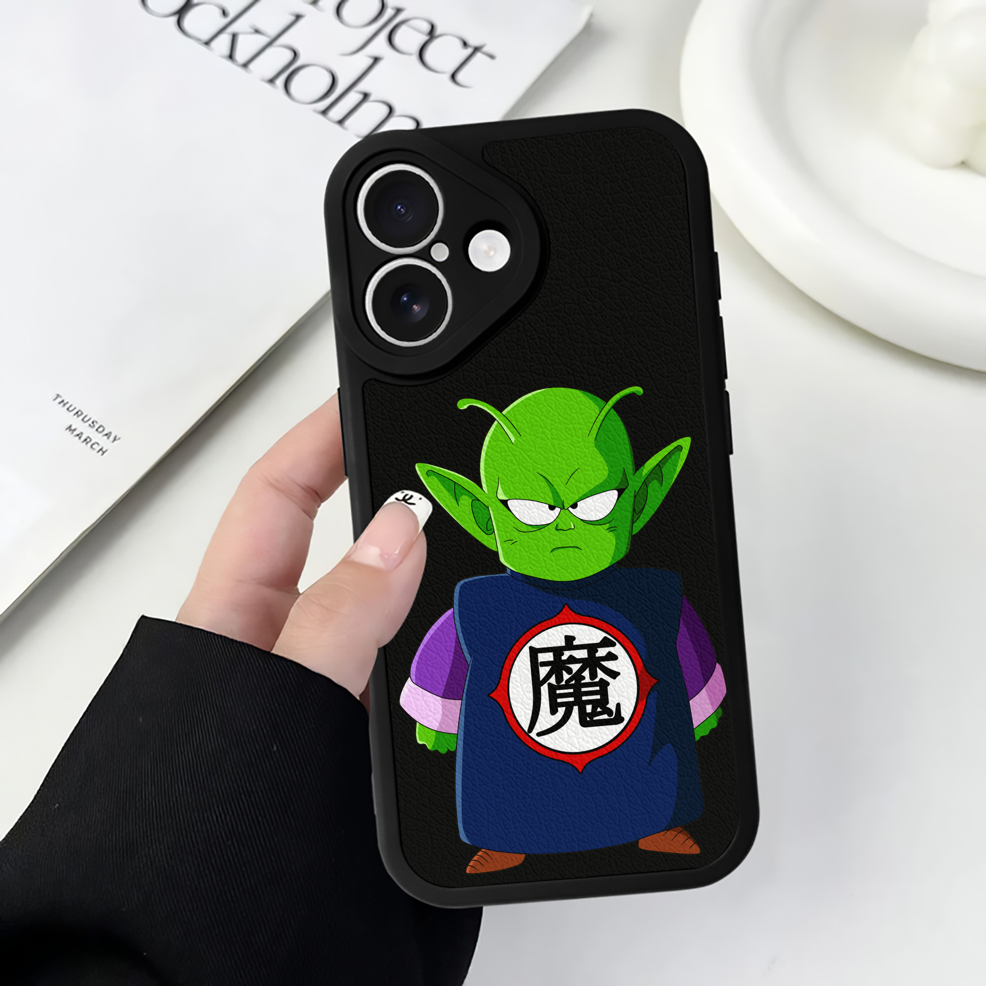（画像用） ドラゴンボール ピッコロ DRAGON BALL Piccolo 【iPhone 16シリーズ対応】シリコンスマホケース（レザー調） 材質：シリコン